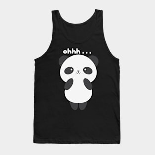 Cute Panda Say Ohh ... Tank Top